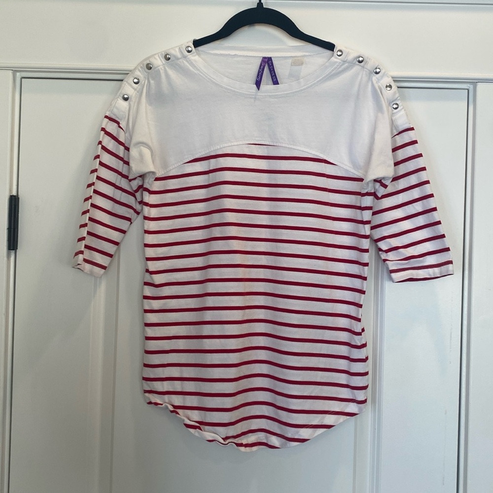 Seraphine Maternity/Nursing Striped Tee, Size 4